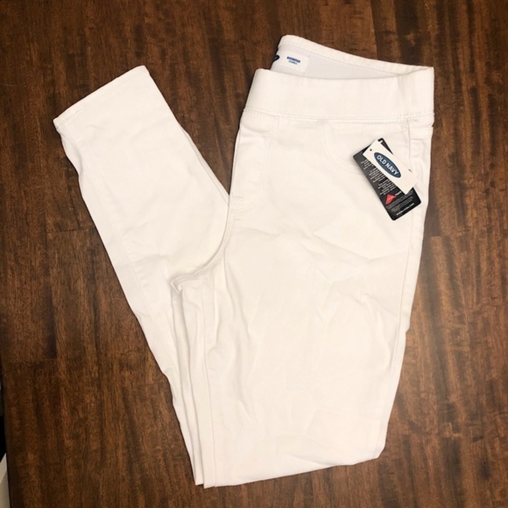 Old Navy Jeggings, White, Size 12, NWT